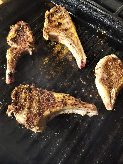 lamb chops with spinach2
